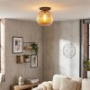Koyoto ceiling light, globe light 30 cm Amber, 1-light source