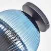 Koyoto ceiling light, globe light 30 cm blue, 1-light source
