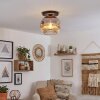 Ripoll ceiling light, globe light clear, Smoke-coloured, 1-light source
