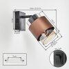 Traak wall light, wall spotlight black, 1-light source