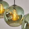 Ripoll hanging light, globe light, pendant light green, 3-light sources