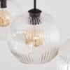 Ripoll hanging light, globe light, pendant light clear, 3-light sources