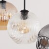 Ripoll hanging light, globe light, pendant light Amber, clear, Smoke-coloured, 3-light sources
