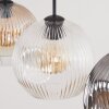 Ripoll hanging light, globe light, pendant light Amber, clear, Smoke-coloured, 3-light sources