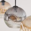 Ripoll hanging light, globe light, pendant light Amber, clear, Smoke-coloured, 3-light sources