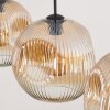 Ripoll hanging light, globe light, pendant light Amber, clear, 3-light sources