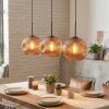 Ripoll hanging light, globe light, pendant light coppery, 3-light sources