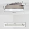 Jelok ceiling light LED brown, 1-light source