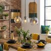 Koyoto hanging light, globe light, pendant light Amber, clear, Smoke-coloured, 3-light sources