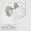 Sivol wall light, wall spotlight sand-coloured, 1-light source