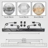 Ripoll hanging light, globe light, pendant light Amber, clear, Smoke-coloured, 4-light sources