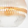 Koyoto ceiling light, globe light 30 cm Amber, clear, 1-light source