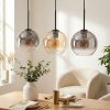Koyoto hanging light, globe light, pendant light Amber, clear, Smoke-coloured, 3-light sources