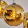 Ripoll hanging light, globe light, pendant light gold, 3-light sources