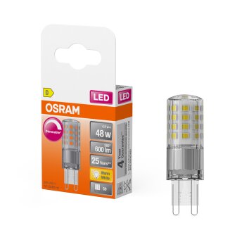 Osram lights G9 LED 4.4 Watt warm white dimmable 600 Lumen