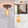 Koyoto ceiling light, globe light 30 cm clear, 1-light source
