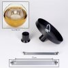 Koyoto ceiling light, globe light 30 cm gold, clear, 1-light source