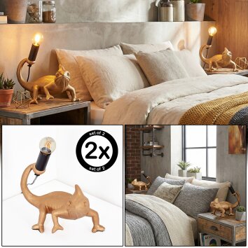 Lyrion table lamp gold, black, 1-light source