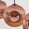 Ripoll hanging light, globe light, pendant light coppery, 3-light sources