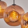 Ripoll hanging light, globe light, pendant light coppery, 3-light sources