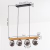 Gastor hanging light, globe light, pendant light Ecru, black, 4-light sources