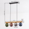 Gastor hanging light, globe light, pendant light Ecru, black, 4-light sources