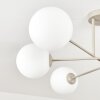 Gastor ceiling light, globe light 80 cm sand-coloured, 6-light sources
