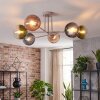Gastor ceiling light, globe light 80 cm sand-coloured, 6-light sources