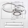 Savin ceiling light LED brown, white, 1-light source