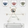 Gastor ceiling light, globe light 80 cm sand-coloured, 6-light sources