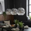 Ripoll hanging light, globe light, pendant light clear, Smoke-coloured, 3-light sources