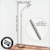 Kavin floor lamp LED matt nickel, 1-light source