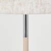 Ganik floor lamp chrome, sand-coloured, 1-light source