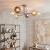 Koyoto ceiling light, globe light 78 cm sand-coloured, 6-light sources