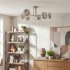 Koyoto ceiling light, globe light 78 cm sand-coloured, 6-light sources