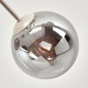 Gastor ceiling light, globe light 80 cm sand-coloured, 6-light sources
