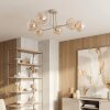 Koyoto ceiling light, globe light 78 cm sand-coloured, 6-light sources