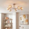 Koyoto ceiling light, globe light 78 cm sand-coloured, 6-light sources