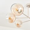 Koyoto ceiling light, globe light 78 cm sand-coloured, 6-light sources