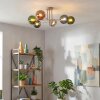 Gastor ceiling light, globe light 80 cm sand-coloured, 6-light sources