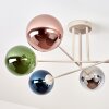Gastor ceiling light, globe light 80 cm sand-coloured, 6-light sources