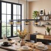 Folar hanging light, pendant light LED black, 4-light sources