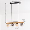 Gastor hanging light, globe light, pendant light Ecru, black, 4-light sources