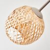 Basto ceiling light, globe light sand-coloured, 6-light sources