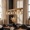 Gastor hanging light, globe light, pendant light Ecru, black, 4-light sources