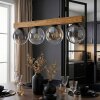 Gastor hanging light, globe light, pendant light Ecru, black, 4-light sources