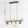 Gastor hanging light, globe light, pendant light Ecru, black, 4-light sources