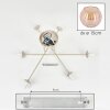 Koyoto ceiling light, globe light 78 cm sand-coloured, 6-light sources