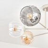 Koyoto ceiling light, globe light 78 cm sand-coloured, 6-light sources