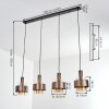 Traak hanging light, pendant light bronze, black, 4-light sources